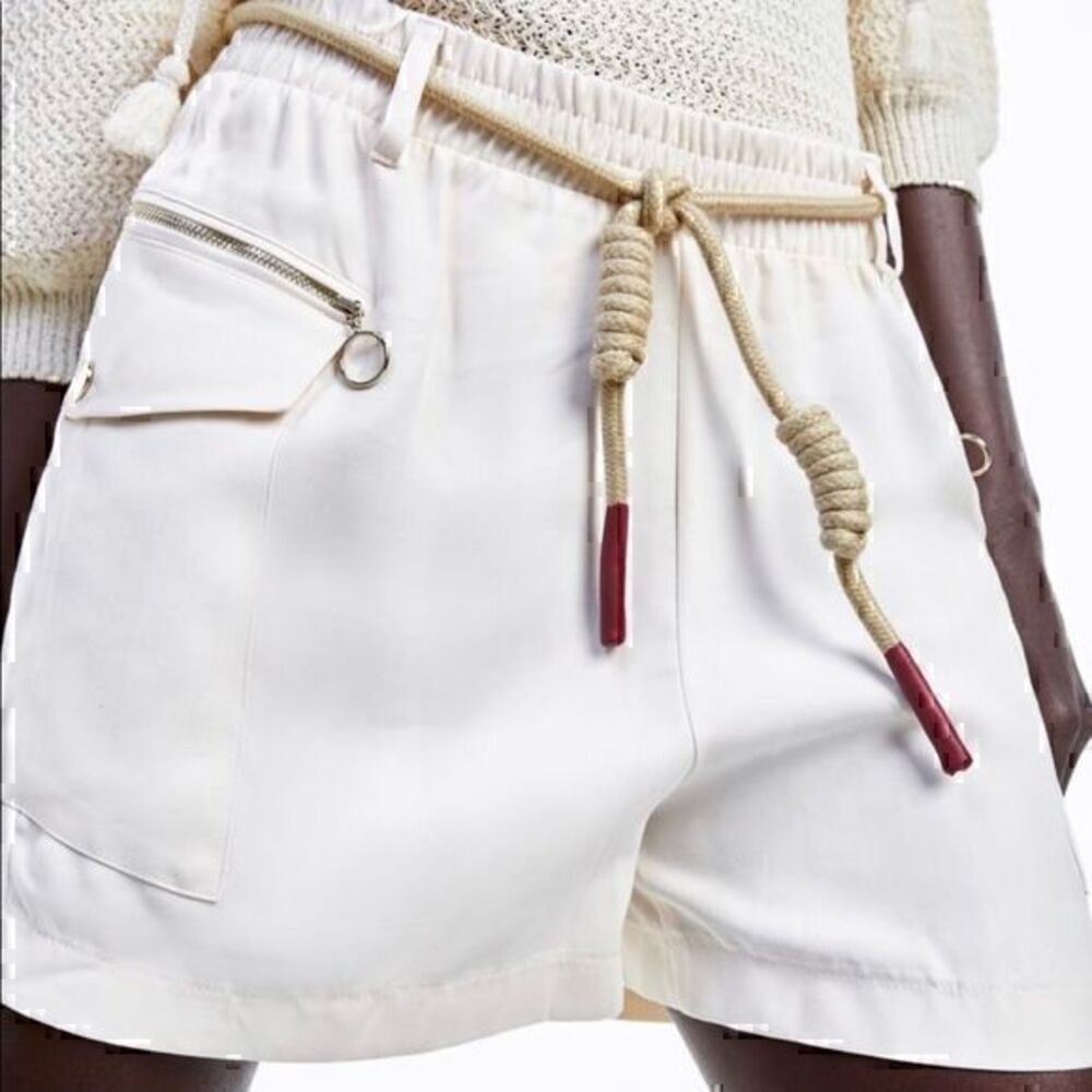 ZARA zippered cargo shorts